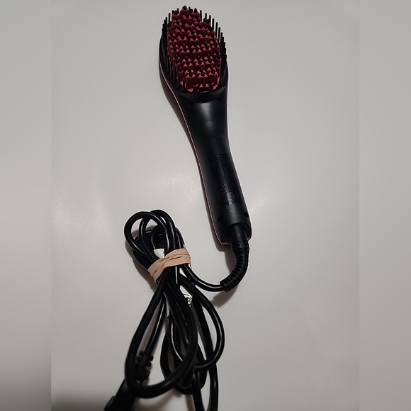 Simply Straight Accessories - Simply Straight Hair Straightening Brush SSMC4 Model Black Pink